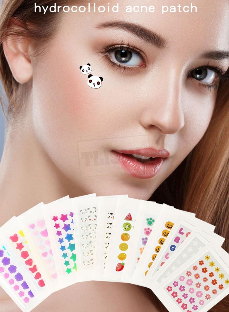 Multi-shaped acne patches, gentle on the face, hydrocolloid overnight acne-absorbing patches | Lightweight, waterproof treatment patches for all skin types (24 to 36 patches per pack) - Image 4